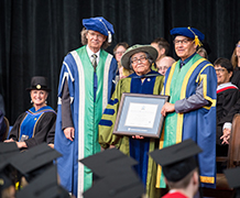 Dr. Evelyn Voyageur receives honorary doctorate