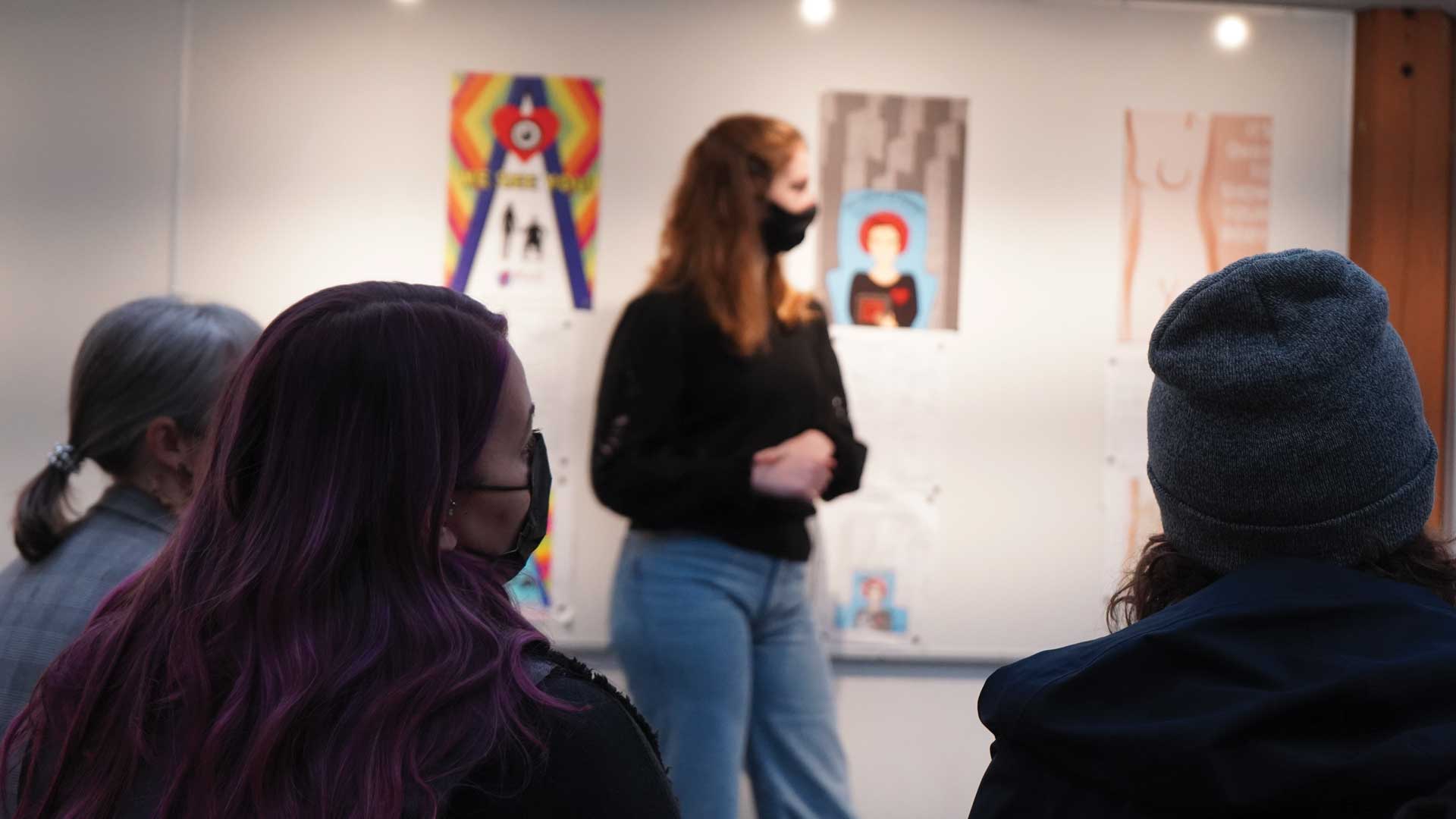 NIC Digital design students distanced and masked during 2020 pandemic restrictions