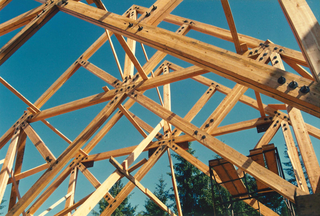 Comox Valley campus under construction in 1991