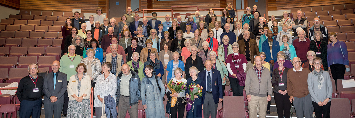 Members of Comox Valley ElderCollege gather in the Stan Hagen Theatre.