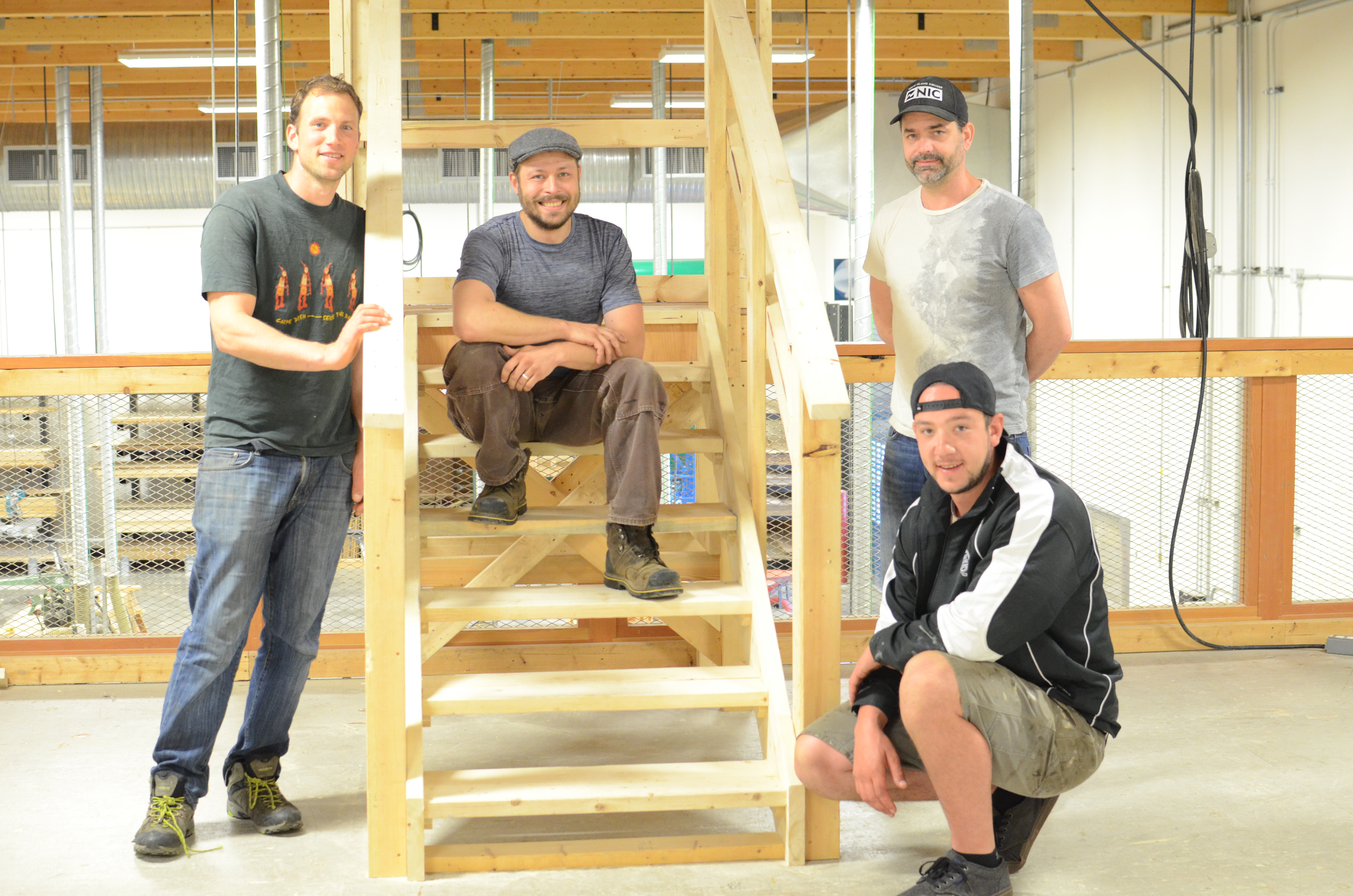 NIC carpentry students celebrate Prime greenhouse