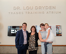 NIC names atrium after Dr. Lou Dryden