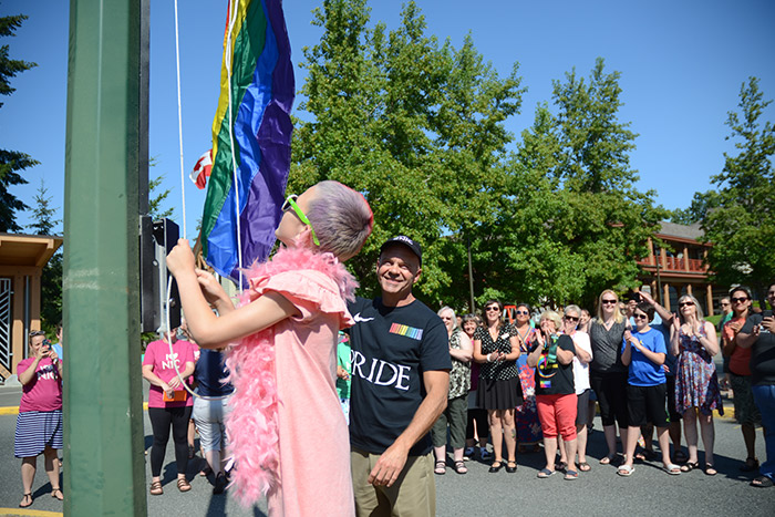 Comox Valley Pride Flag Raising