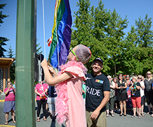 Comox Valley Pride Flag Raising