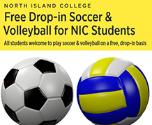 Free drop-in soccer and volleyball for NIC students returns