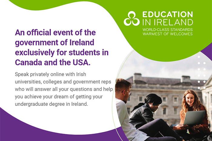 Partner Event: Study in Ireland - Undergraduate...