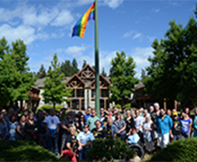 NIC raises pride flag in the Comox Valley