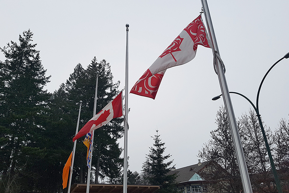 NIC Flags flown at half-mast